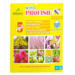 Super Profish hộp 1kg - Phân cá + humic đậm đặc chuyên bón phong lan và hoa hồng - Nhập khẩu Chi Lê
