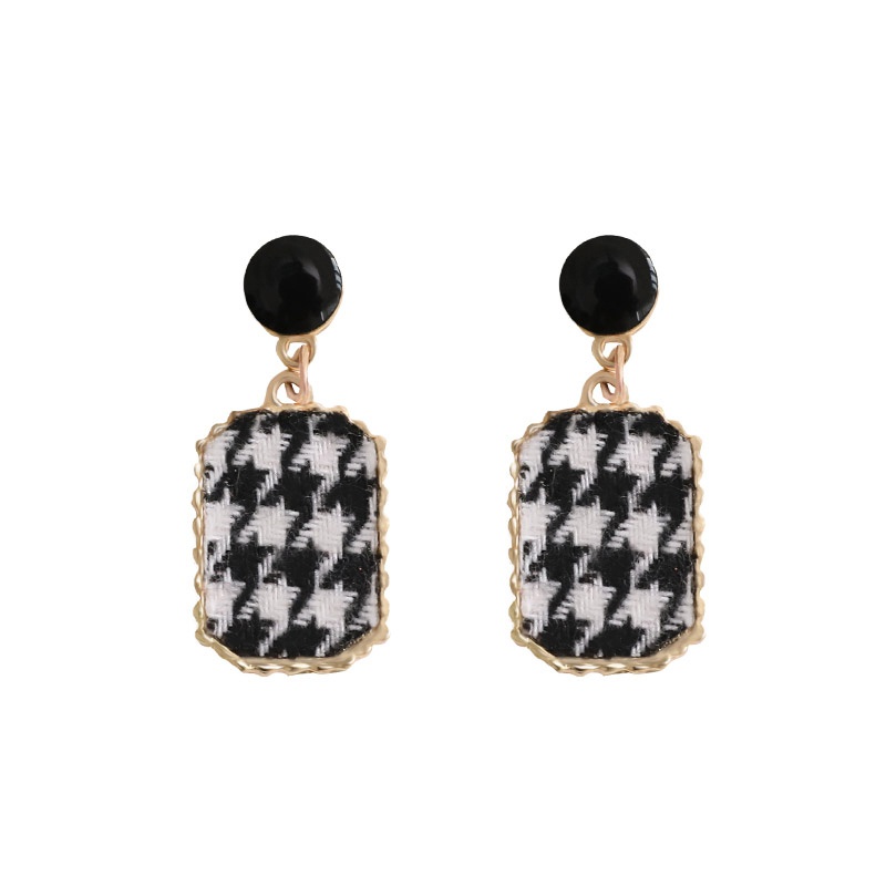 Bông tai bạc thiết kế đơn giản phong cách retro Hàn Quốc 2023