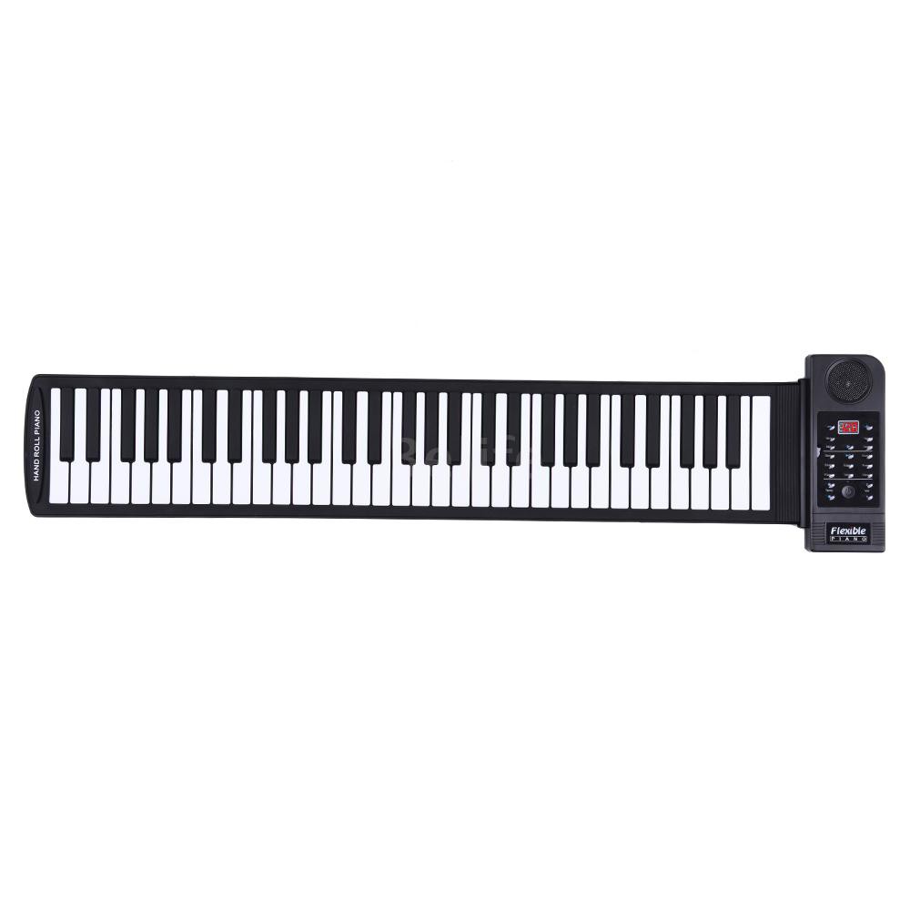 Đàn Piano điện tử cuộn tròn 61 phím bằng silicon