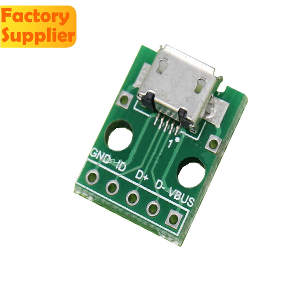 1 Bảng Mạch Chuyển Đổi Micro Usb Sang Dip 5pin Female Type Type Pcb Usb-01