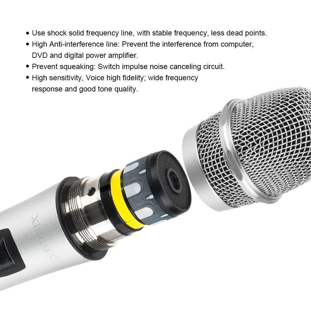 Micro karaoke XINGMA AK-319 chính hãng, Mic hát có dây chống hú cao cấp