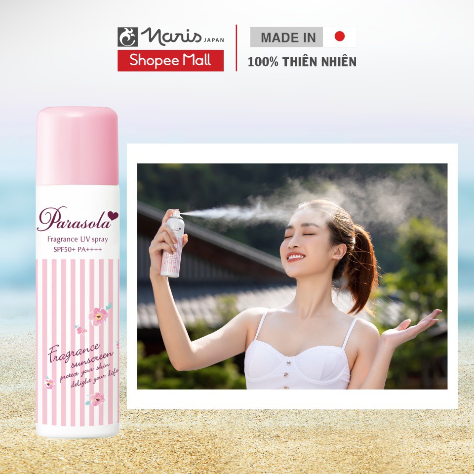 Xịt Chống Nắng Naris Parasola UV Spray SPF50+ PA++++ 90g