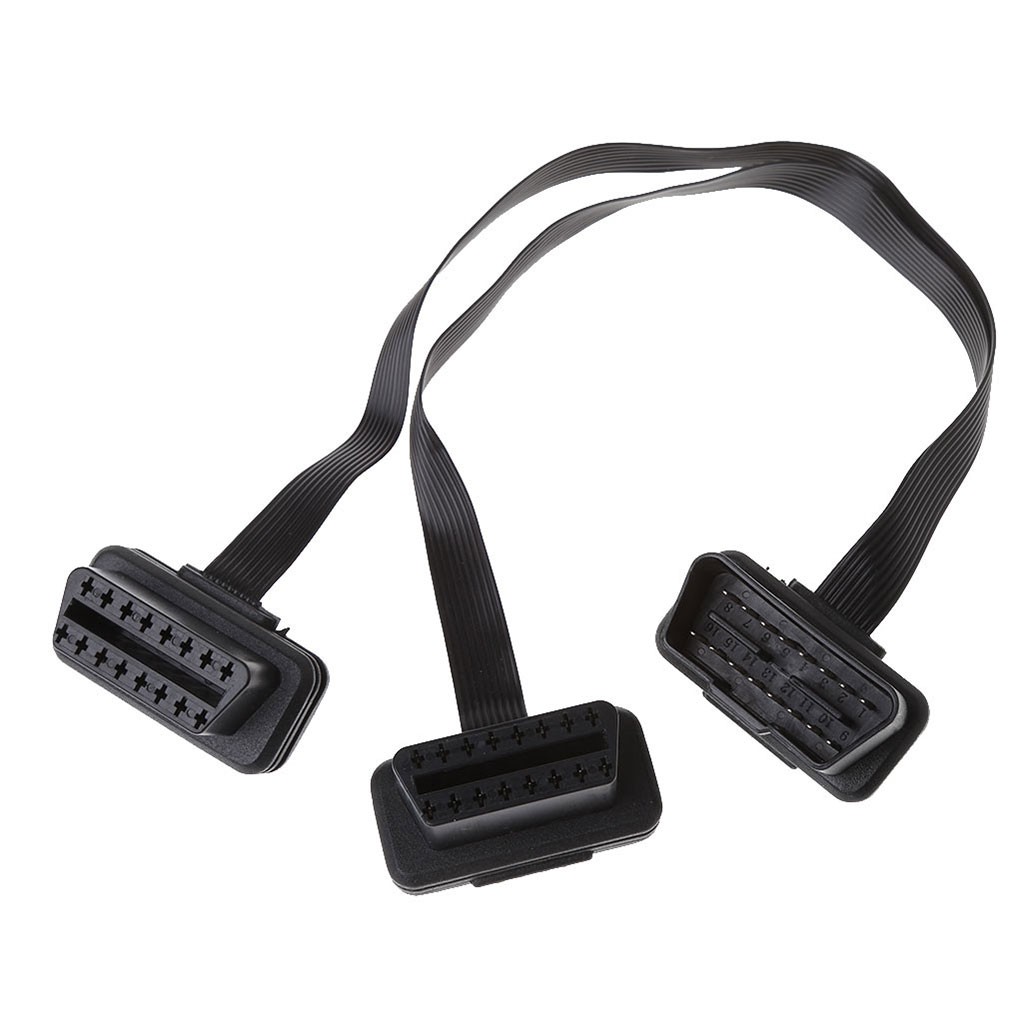Dây cáp mở rộng chia cổng 16 Pin màu đen OBD2