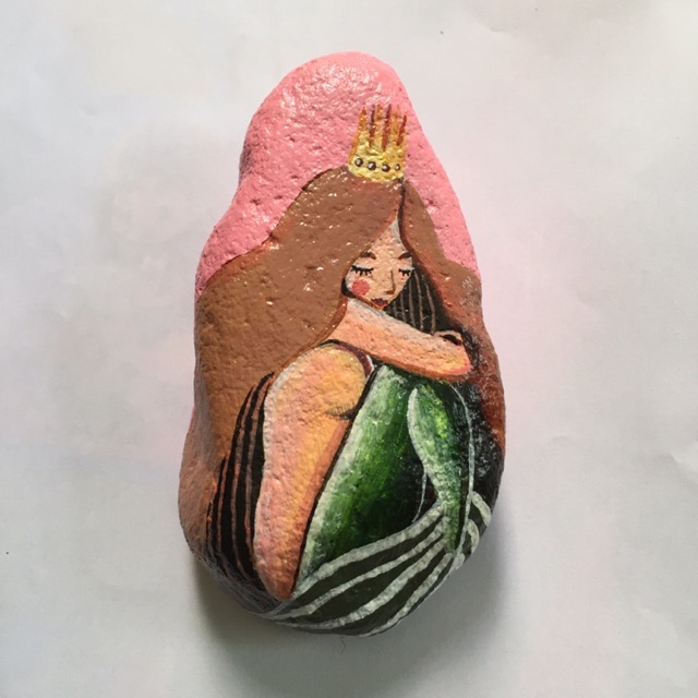 Tranh vẽ đá cuội