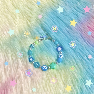 Vòng tay tone Xanh Pool mix cute Handmade đủ màu Aura