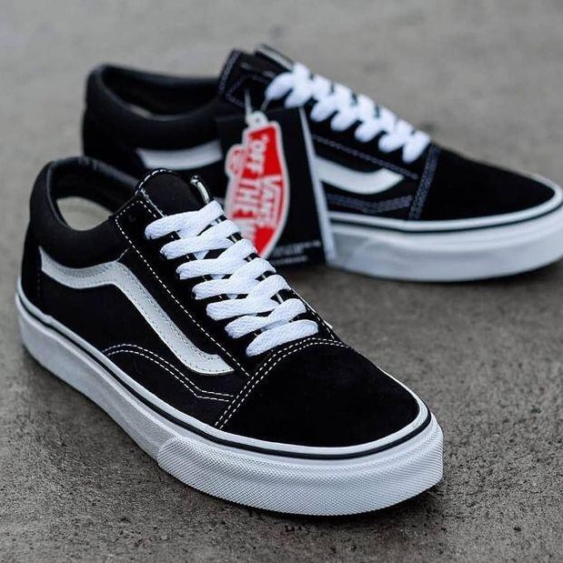 Giày Thể Thao Sneaker Nam Nữ VANS Old Skool Ulzzang Vải Nỉ Đen Trắng Thấp Cổ Cao Cấp FULL BILL BOX