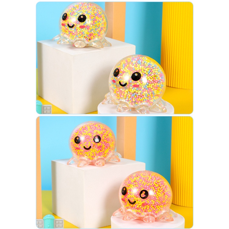 Đồ chơi squishy Giảm Stress Hình Bạch Tuộc Dễ Thương Cho Bé