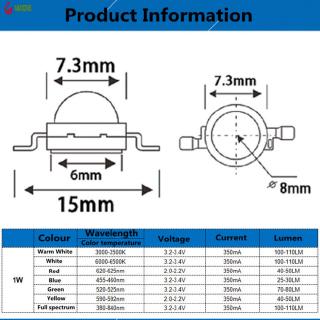 Set 10 bóng đèn LED 1W siêu sáng