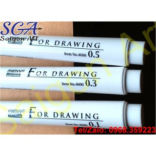 Bút line mực đen Marvy Uchida 0.1-0.3-0.5mm