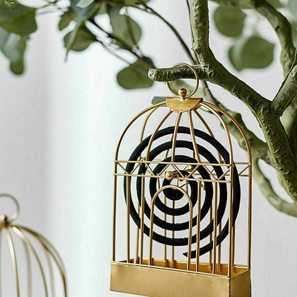Đế Đốt Trầm Hương Chống Muỗi Hình Lồng Chim