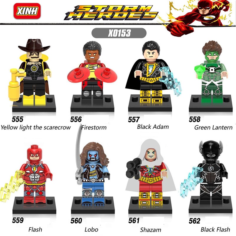 Mô Hình Nhân Vật Siêu Anh Hùng Robin Firestorm Rob Shazam Trong Phim Spider-Man Deadpool