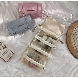 Túi Mỹ Phẩm, Túi đựng đồ Trang điểm nhiều ngăn tiện ích, Cosmetic Bag, Túi du Lịch đựng đồ trang điểm