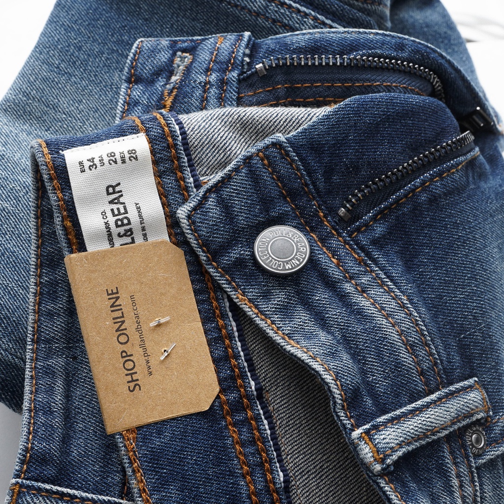 Quần jean dài nam PB Form Slimfit,chất vải co dãn,ống quần 15 - 17cm - JPB558