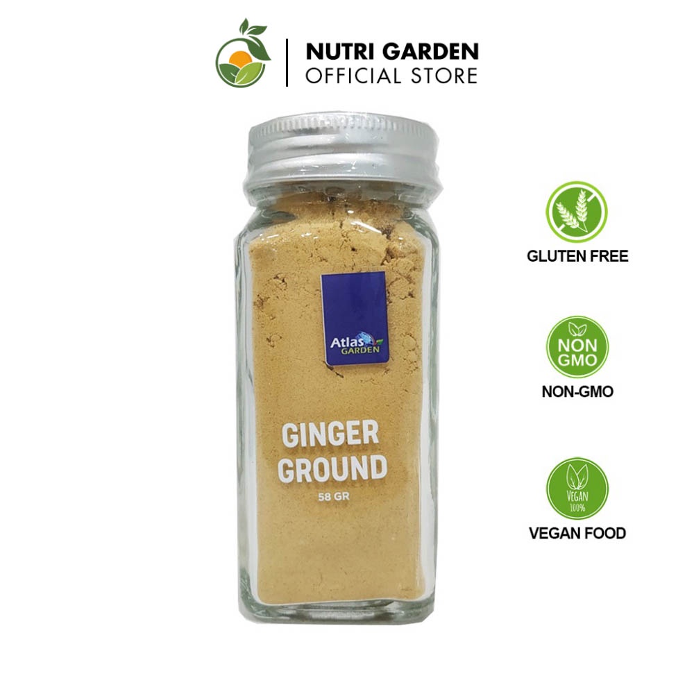 Bột Gừng Nutri Garden Nguyên Chất 58g - Giner Ground - Gia vị chế biến thực phẩm