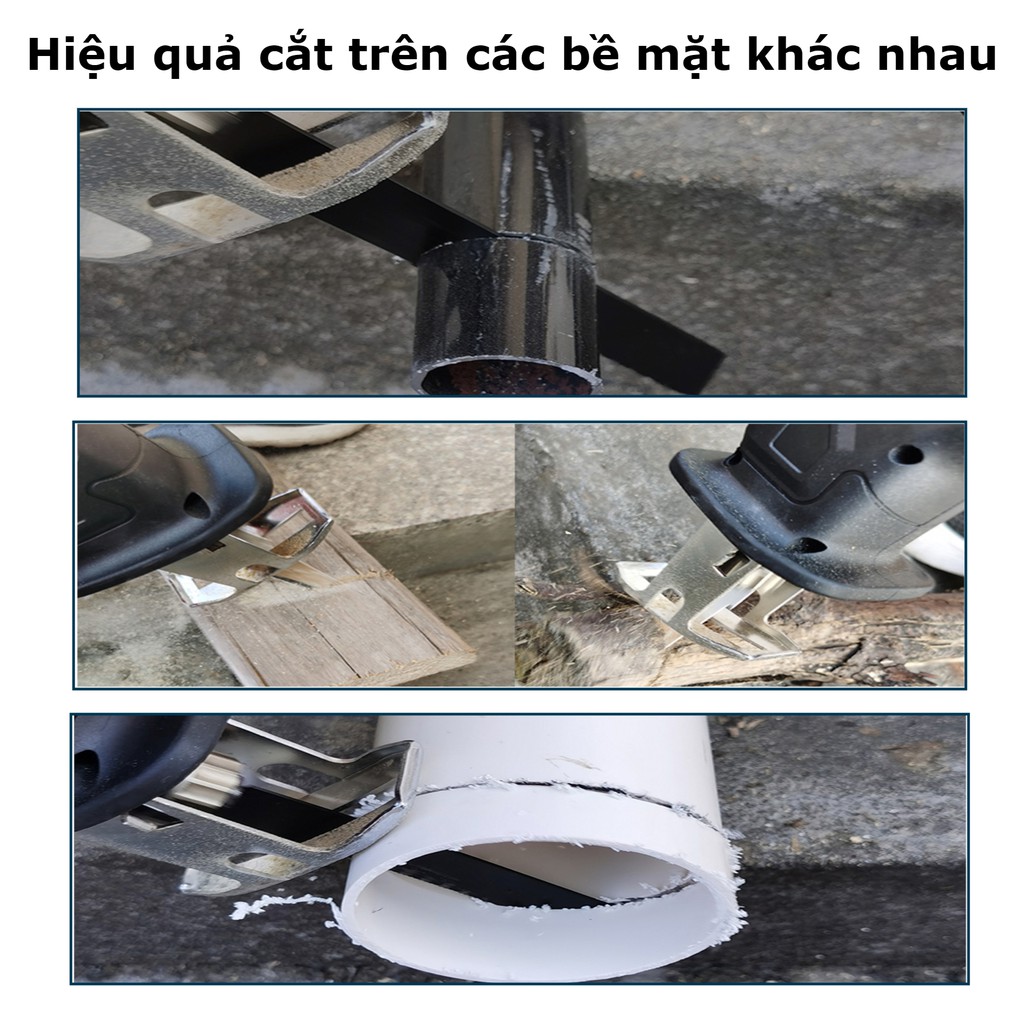 Máy cưa kiếm dùng pin cắt cây, cắt ống nhựa, cắt sắt