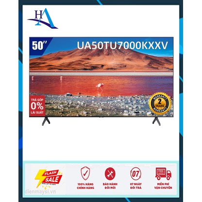 Smart Tivi Samsung 4K 50 inch UA50TU7000KXXV (Miễn phí giao tại HCM-ngoài tỉnh liên hệ shop)