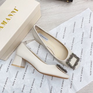 Giầy búp bê da mũi đá jiamanni 2màu fullbox