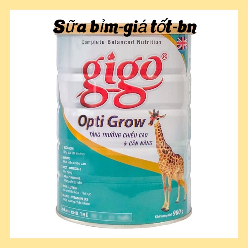 Sữa gigo Grow 900g mẫu mới cải tiến