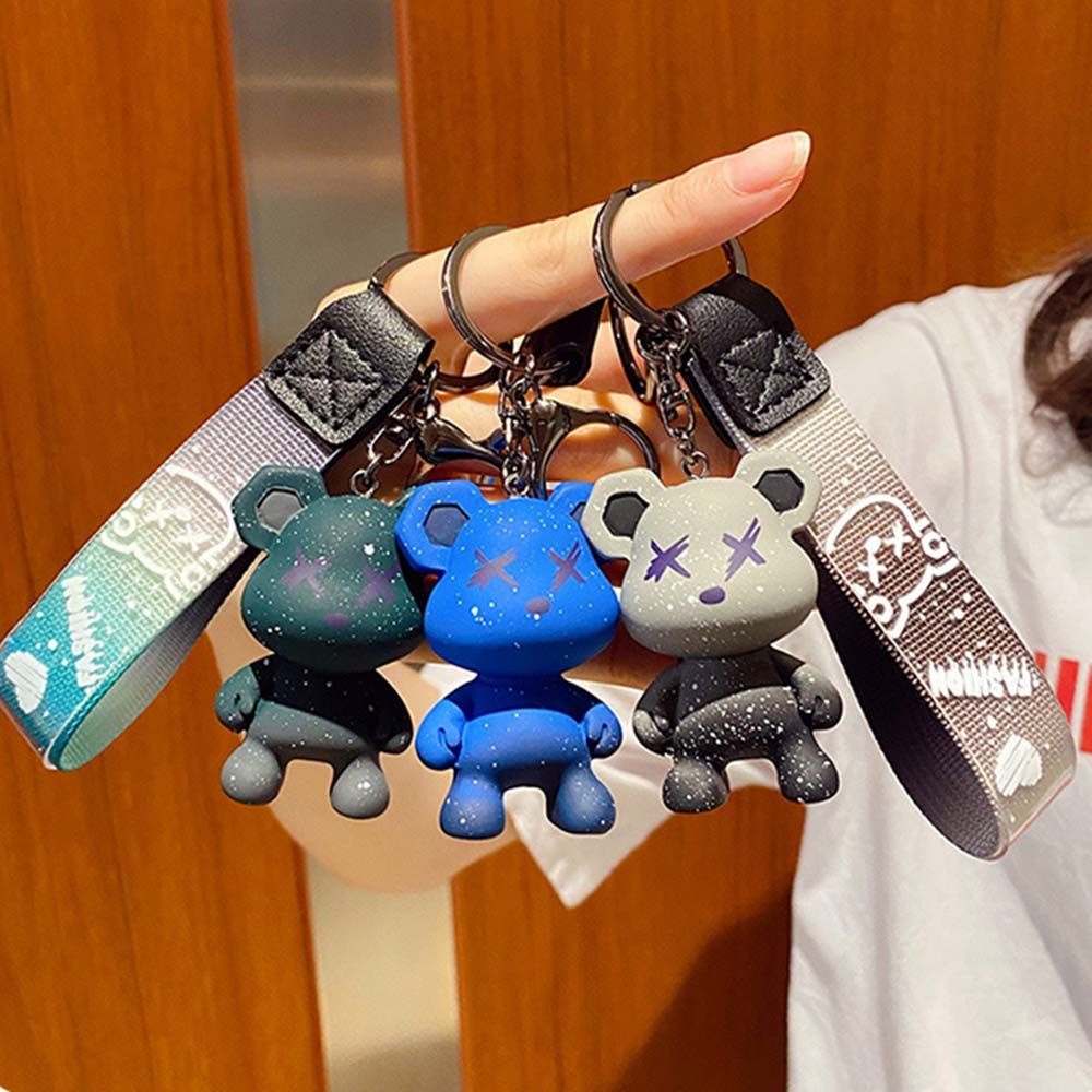 Móc khóa hình gấu Teddy dây vải siêu xinh phù hợp làm quà tặng bạn bè - GSK145