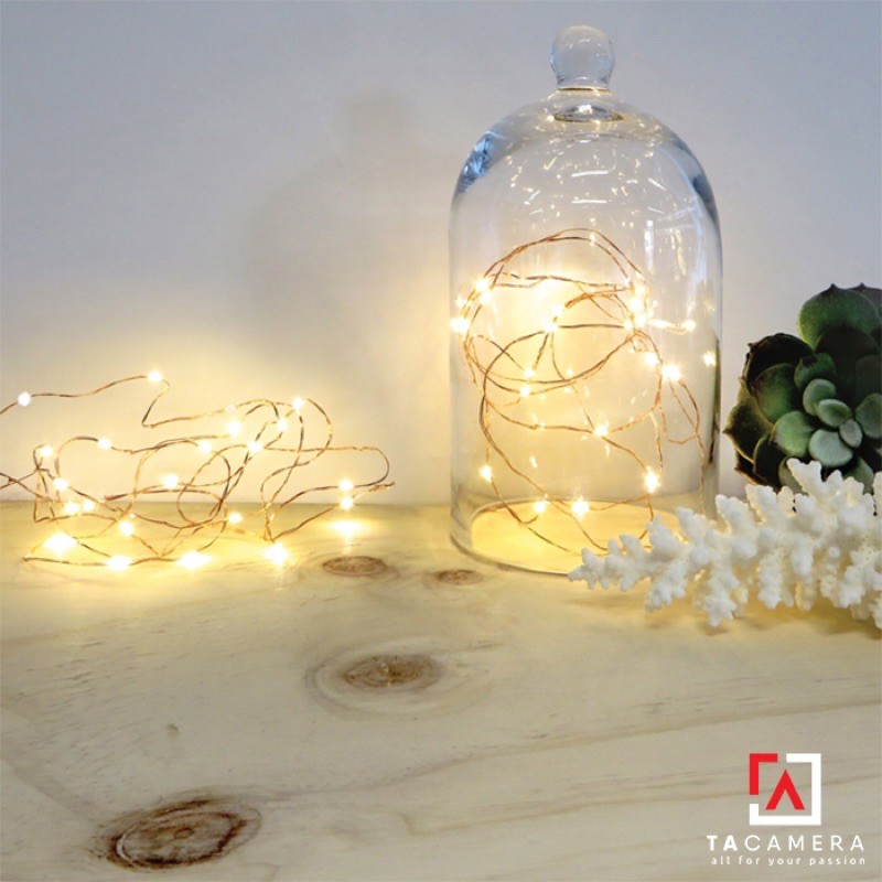 LED Fairy Lights - Đèn Đom Đóm - Size 10m 100 bóng - Nguồn pin AA