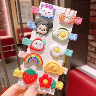 Kẹp tóc cho bé gái set 10 chiếc dễ thương cho bé