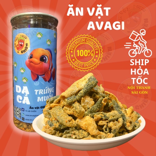 Da cá trứng muối 250g 200g đồ ăn vặt AVAGI vừa ngon vừa rẻ