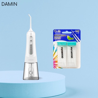 Combo máy tăm nước Aquapulse A800 oral irrigator và tăm nhựa Okamura loại 140 cây