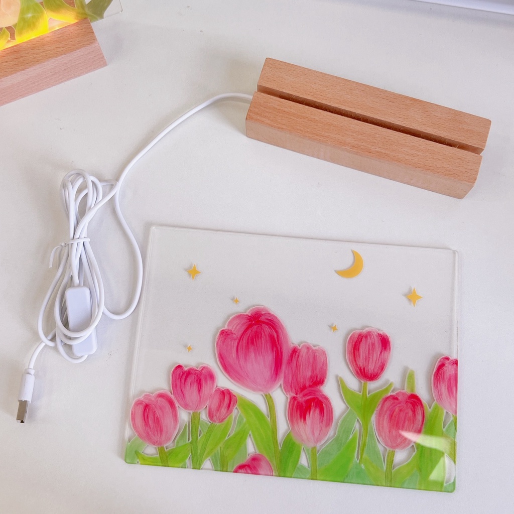 Bảng Ghi Chú Tích Hợp Đèn Bảng Acrylic Trong Suốt Để Bàn Tặng Kèm Ảnh In Theo Yêu Cầu Quà Tặng Sinh Nhật, Dịp Đặc Biệt