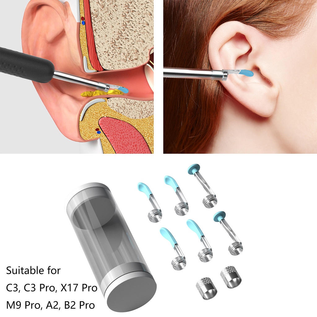 Set dụng cụ lấy ráy tai làm sạch trong suốt dành cho Bebird R1