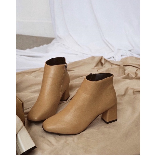 Giày boots gót cao 6cm