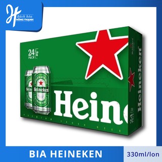 Thùng Bia Heineken 24 Lon Thường (330ml / Lon)