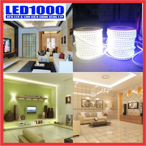 Đèn led đây đôi 2835 220V Cuộn 1m Led - Led đôi quấn cây  hàng công ty LTP Lightin