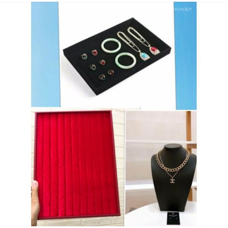 Combo vòng cổ treo dây chuyền cửa hàng trang sức