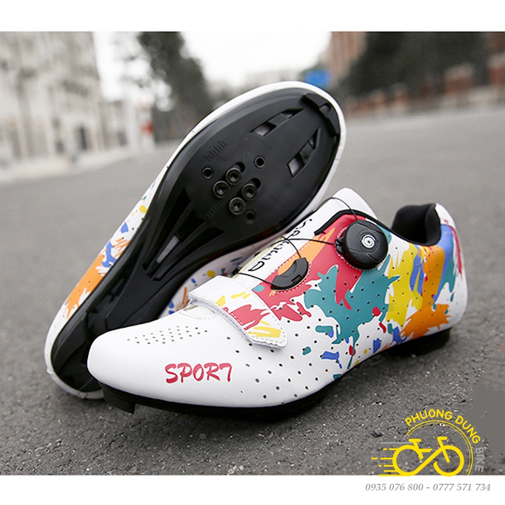Giày can đi xe đạp thể thao SPORT - Mẫu Rằng - 1 Khóa Vặn