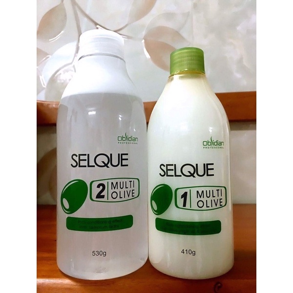 Thuốc Uốn Tóc Olive Uốn Lạnh SELQUE OBSIDIAN Cao Cấp 410ml 530ml