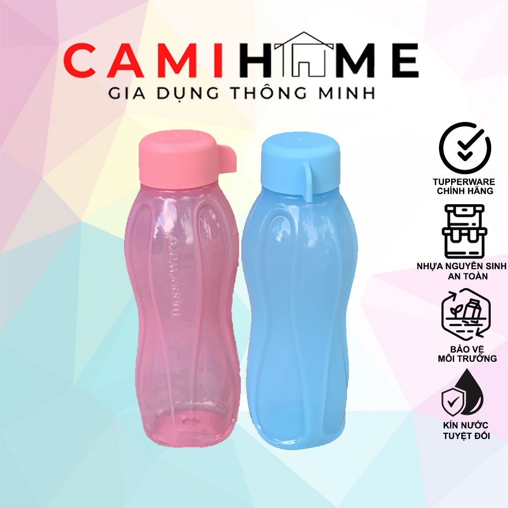 Bình đựng nước Eco Bottle Gen l 310ml Tupperware nhựa nguyên sinh an toàn kín khí kín nươc