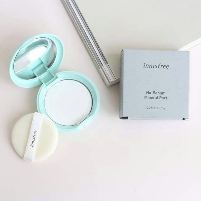 Phấn phủ kiềm dầu dạng nén Innisfree No Sebum Mineral Pact 8.5g new - NiNiShop