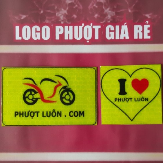( COMBO 2 LOGO PHƯỢT LUÔN ) logo phượt logo phản quang