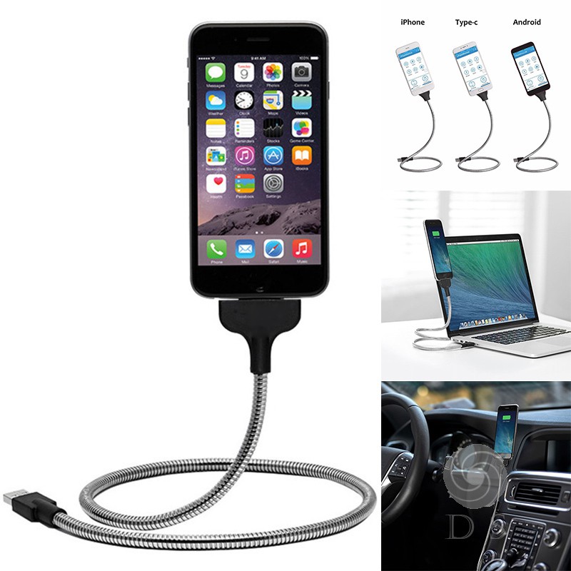 Đế Sạc Đứng Linh Hoạt Cho Iphone Android Type-C
