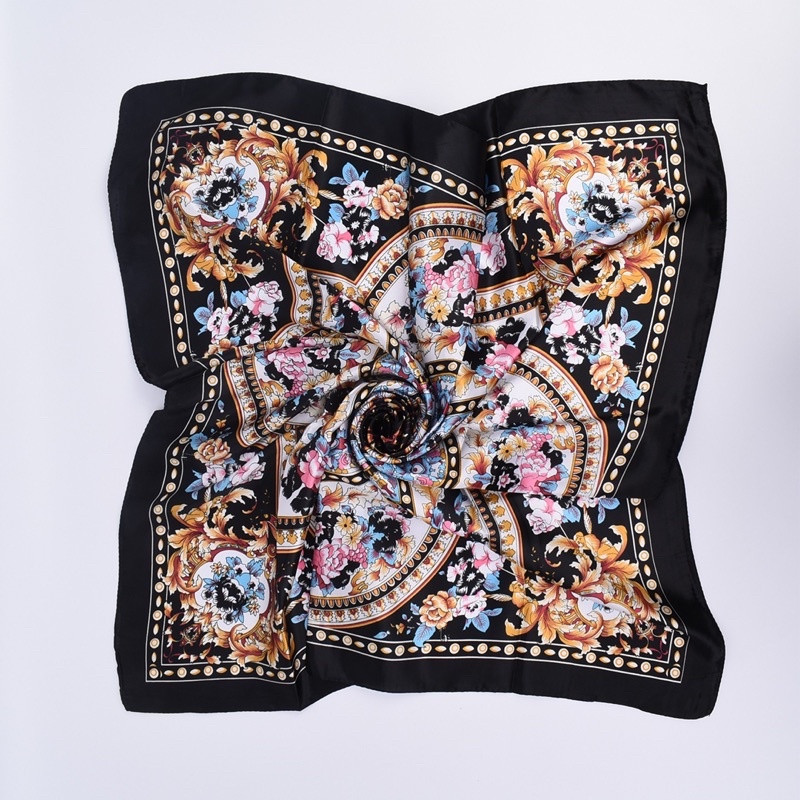 Khăn bandana lụa choàng cổ đa năng turban cột áo yếm - Maben