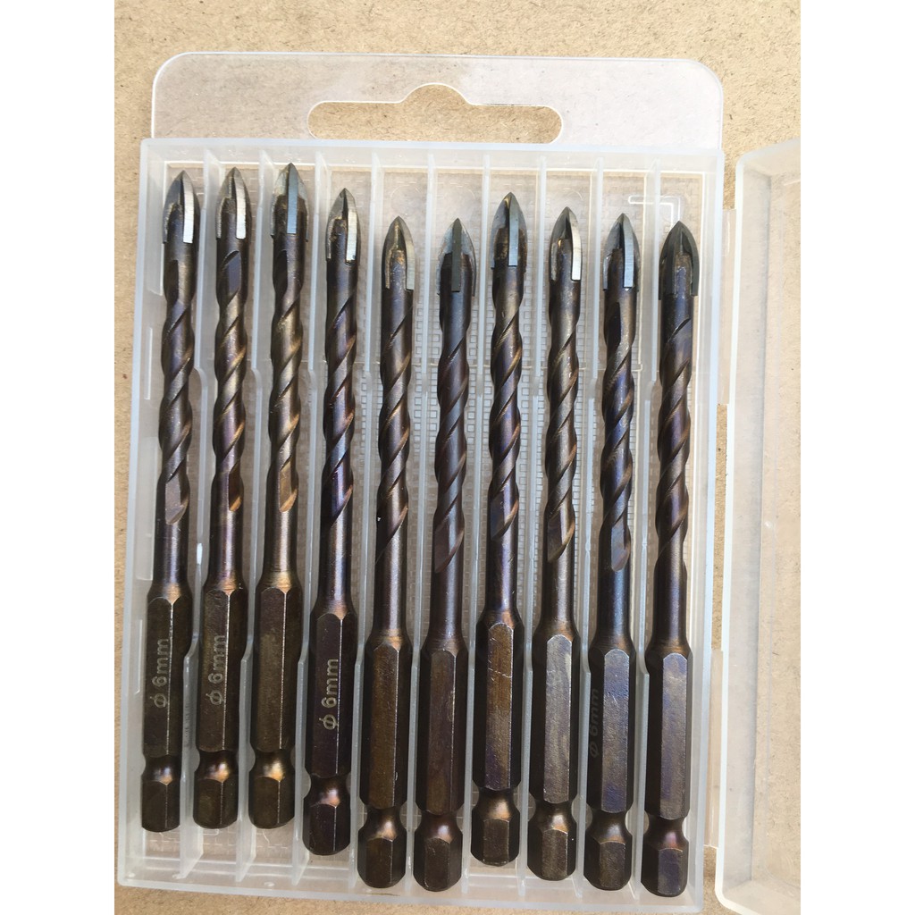 Mũi khoan cao cấp thép chuôi lục giác phi 4- 12mm hàng Nhật