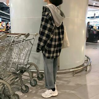 Aó kẻ sọc phối sơmi ulzzang