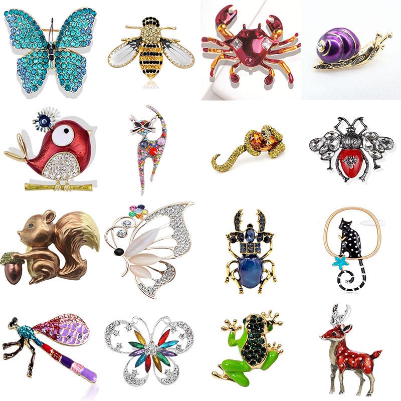 Ghim Cài Áo Hình Bọ Cánh Cứng Đính Đá Thời Trang