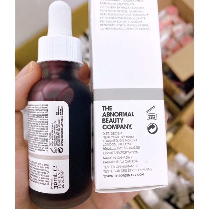 [Chuẩn Auth-có bill] Tẩy Da Chết The Ordinary AHA 30% + BHA 2% Peeling Solution