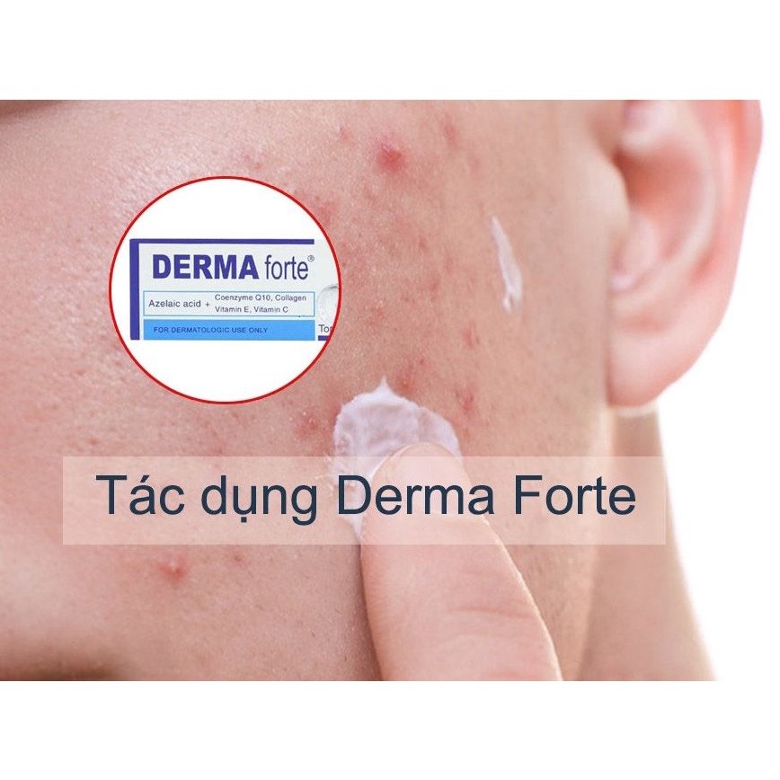 Gel giảm mụn, mờ thâm Derma Forte (Tuýp 15g) - Nhà thuốc Amipharma