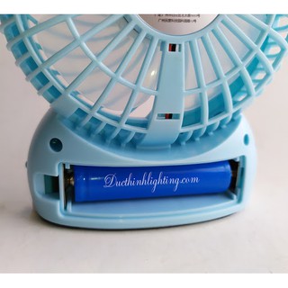 QUẠT SẠC MINI KÈM ĐÈN PIN DP-1423C
