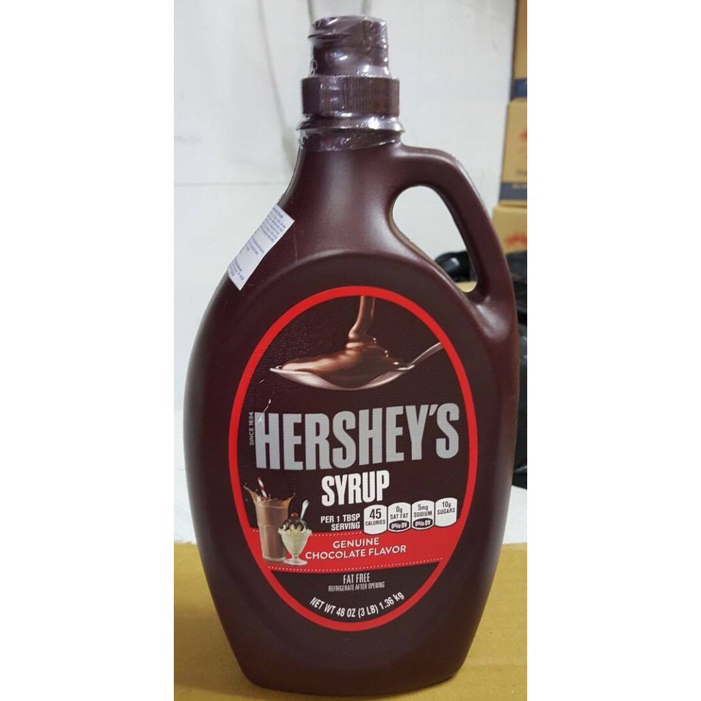 Siro Hershey's vị Sô-cô-la đen (Chocolate) - chai 1,36kg  - Hàng chính hãng