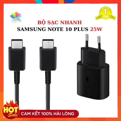 Bộ sạc nhanh Samsung 25W chính hãng Note 10 Note 20 A71, A70, A80, A90, S20, S20+, S20 Ultra