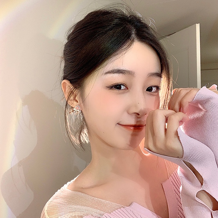 Khuyên Tai Kẹp Vành Không Xỏ Lỗ Hình Nơ Đính Đá Zircon Nhỏ Tinh Tế Cao Cấp Đơn Giản Phong Cách Hàn Quốc Dành Cho Nữ
