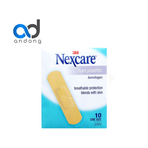 Băng Dán vết thương 3M Nexcare Tan Plastic Màu Da (10 miếng/gói)